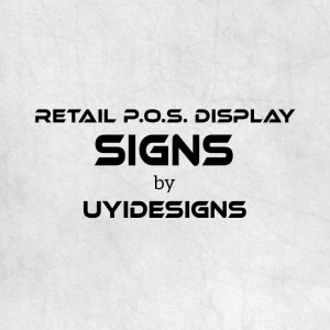 Retail POS Display Signs