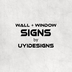 Wall and Window Signs